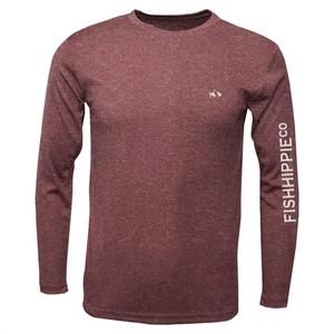 NEW FISH HIPPIE CO men's allday sun crew tee in hermosa heather